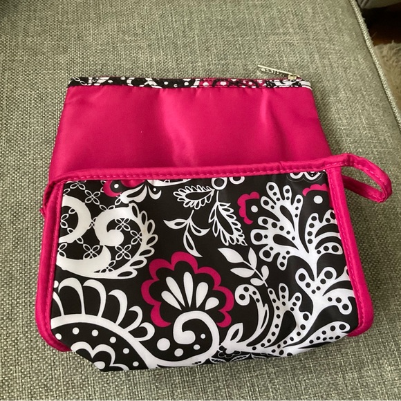 Two Pink & Black Modella Makeup Bags - Picture 2 of 15